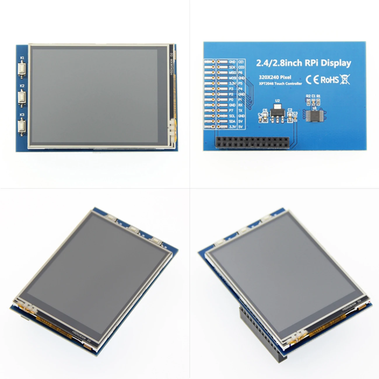 2.4 / 2.8 Inch 320*240 Touch Panel TFT LCD Module Screen Display For Raspberry Pi GPIO Input