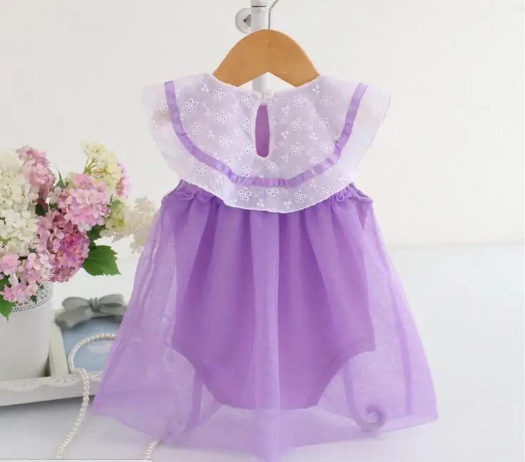 

50-55CM Reborn baby doll accessories embroidery Lace chiffon dress for silicone baby reborn clothes girls presents