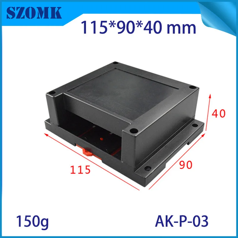 szomk din rail enclosure junction box for gps tracker (10Pcs) 115*90*40mm szomk plastic outlet boxes instrument enclosure case