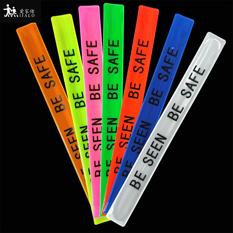 Be seen Be safe 30CM Reflective Wristband Slap Band Leg Straps Safety Reflector Bracelets Wrap Armband For Running Riding Safety