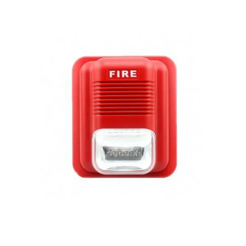 1Pcs 24V SF-X104 Security Fire Audible and Visual Alarm Fire Detecting Instrument