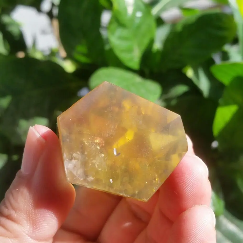 1pcs NATURAL Smoky Citrine QUARTZ CRYSTAL WAND POINT HEALING 70g