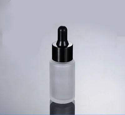

50pcs empty Hot 20ML frosted glass dropper with black Lid bottle, glass dropper 20ml Packaging,20ml dropper glass bottle