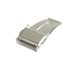 Stainless Steel Double Push Button Clasp Buckle for Watch Strap Band Deployment Fold Buckle 14mm,18mm,20mm,22mm,24mm