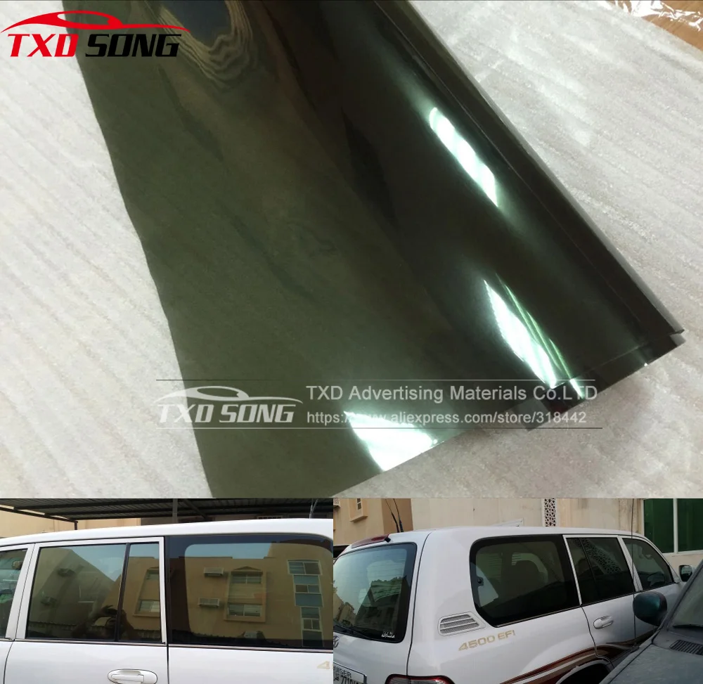 New Design Car Window Film with 50*300CM/LOT by free shippingicker Adhesive Vinyl Tint Film Olive green