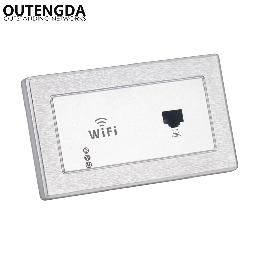 120 type US standard 120*70mm in wall wireless access point for hotel samrt home wifi router Repeater with RJ45