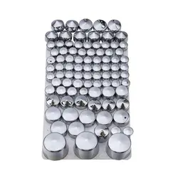 Motorcycle 87 pcs Chrome Black ABS Bolt Toppers Caps Cover Set For Harley Softail Twin Cam 1984-2006 2007-2013