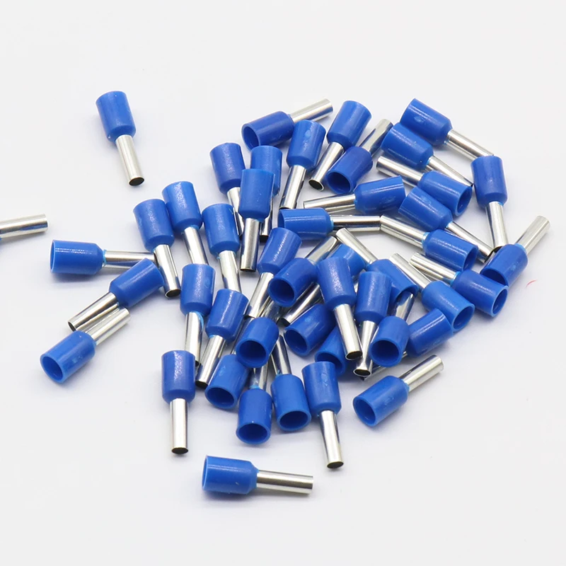 E2508 Tube insulating terminals 2.5MM2 100PCS/Pack Insulated Cable Wire Connector Insulating Crimp Terminal Connector E-