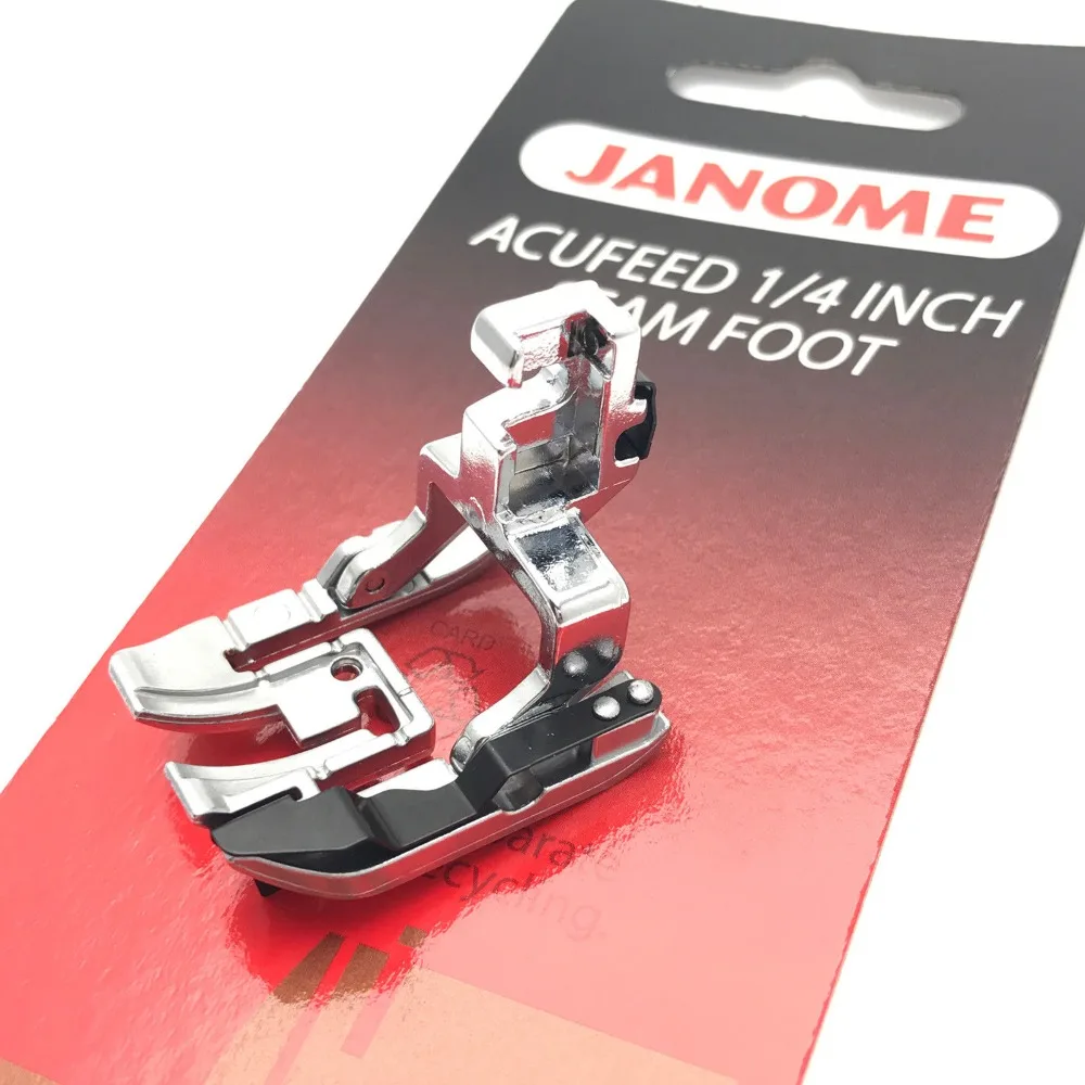 

forJanome Acufeed 1/4 inch Seam Foot #202031002 for MC7700QCP and MC6600P