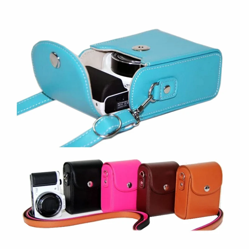 PU Leather Case camera bag For SONY HX90V HX90 HX60 HX50V HX20 HX30 HX10 RX100 RX100II HX7 HX9 H70 H90 protector cover