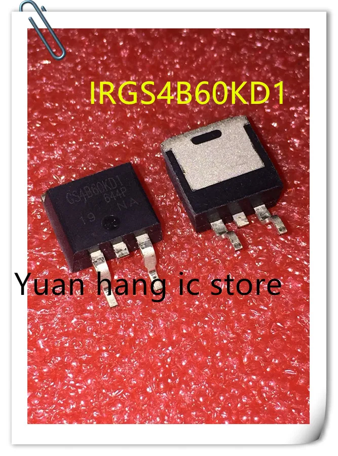 

10pcs 100% New original IRGS4B60KD1 GS4B60KD1 600V 7.6A TO-263 IC