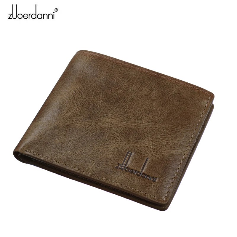 

Brand Wallet Soft Genuine Leather Male Wallet Short Design Superior Cowhide Purse Horizontal Vintage Men Wallets hot-sales A200