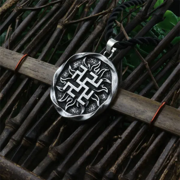 10pcs Fern Flower pendant Ancient Slavic Amulet symbol warrior talisman pendant norse Occult Pagan jewelry Germanic men necklace