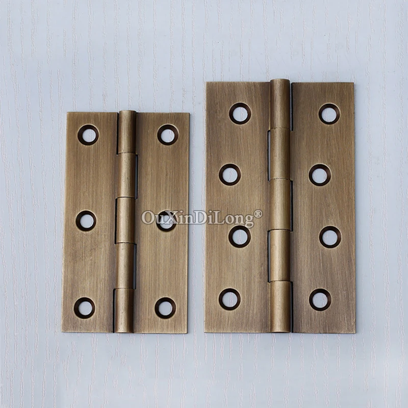 

Classic 10PCS European Solid Brass Furniture Hinges 3.5/4'' Smoothly Bearing Wooden Door Hinges Cupboard Wardrobe Cabinet Hinges