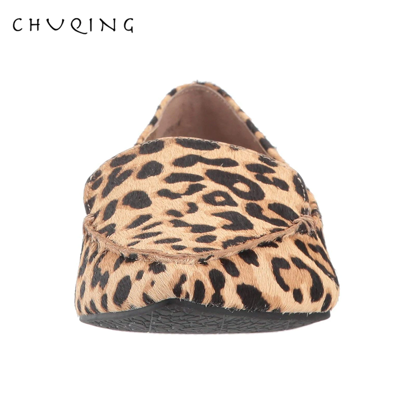 CHUQING-Sapatos leopardo para mulheres, mocassins confortáveis e respiráveis, tendência casual, marca de moda