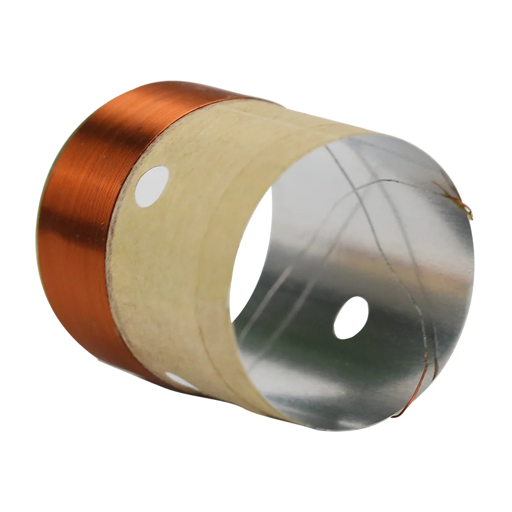 GHXAMP 25,5 мм сердечник BASS, звуковая катушка, 8 Ом, белый алюминий со звуковым отверстием для выпуска воздуха для 4 дюймов-10 дюймов, ремонт динамиков, сделай сам, 1 пара