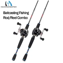Maximumcatch 2.1M Lure Weight 3-40g Portable Travel Bait Casting Rod Right Handed Casting Fishing Rod Reel Combo