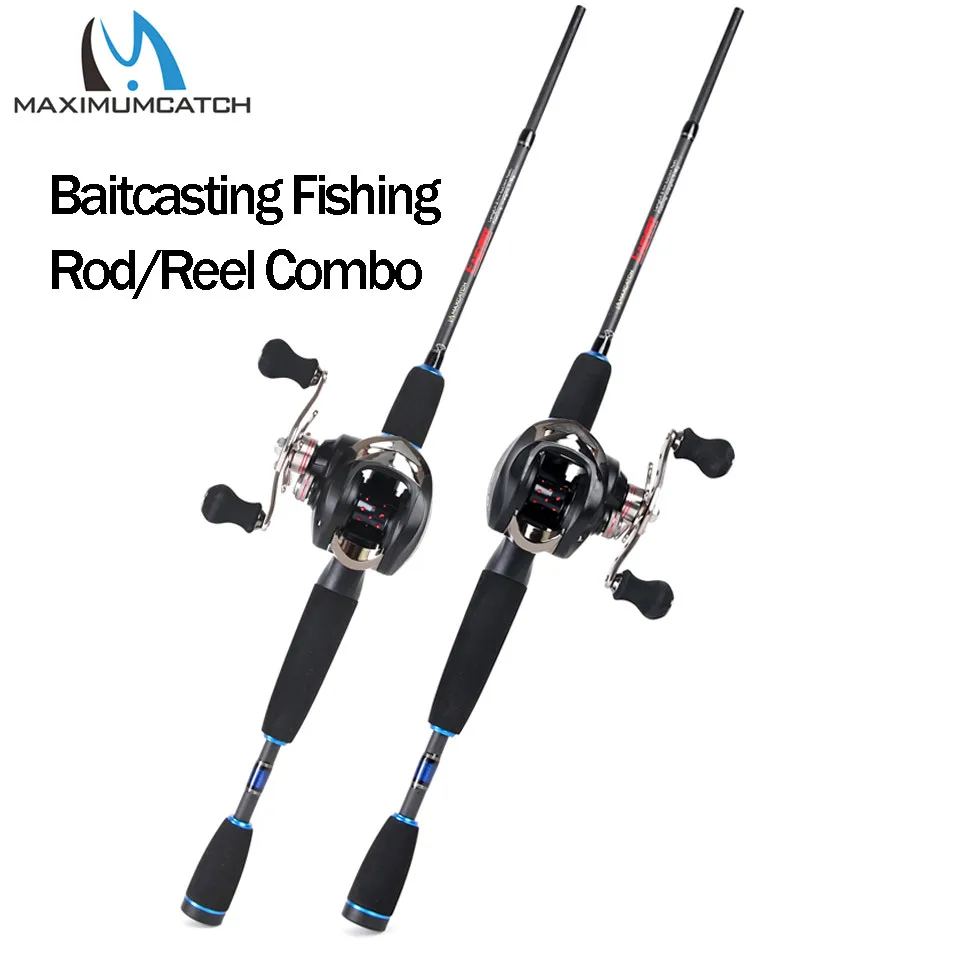 Maximumcatch 2.1M-2.4M Lure Weight 3-70g Portable Travel Bait Casting Rod Right Handed Casting Fishing Rod Reel Combo