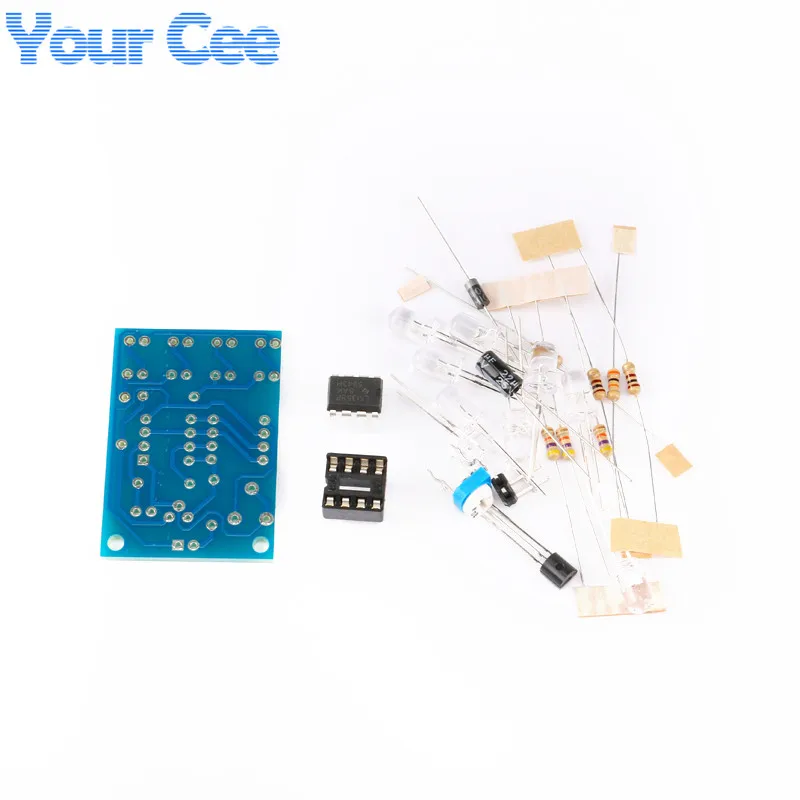 Niebieska dioda Led 5MM światło LM358 lampa oddychająca zestaw części elektronika DIY ciekawy projekt produktu Suite