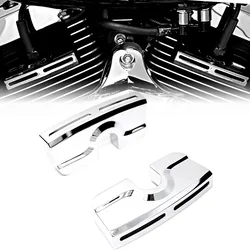 Left&Right Chrome Spark Plug Head Bolt Covers For Harley Dyna Softail Touring Twin Cam 1999-2017 Models