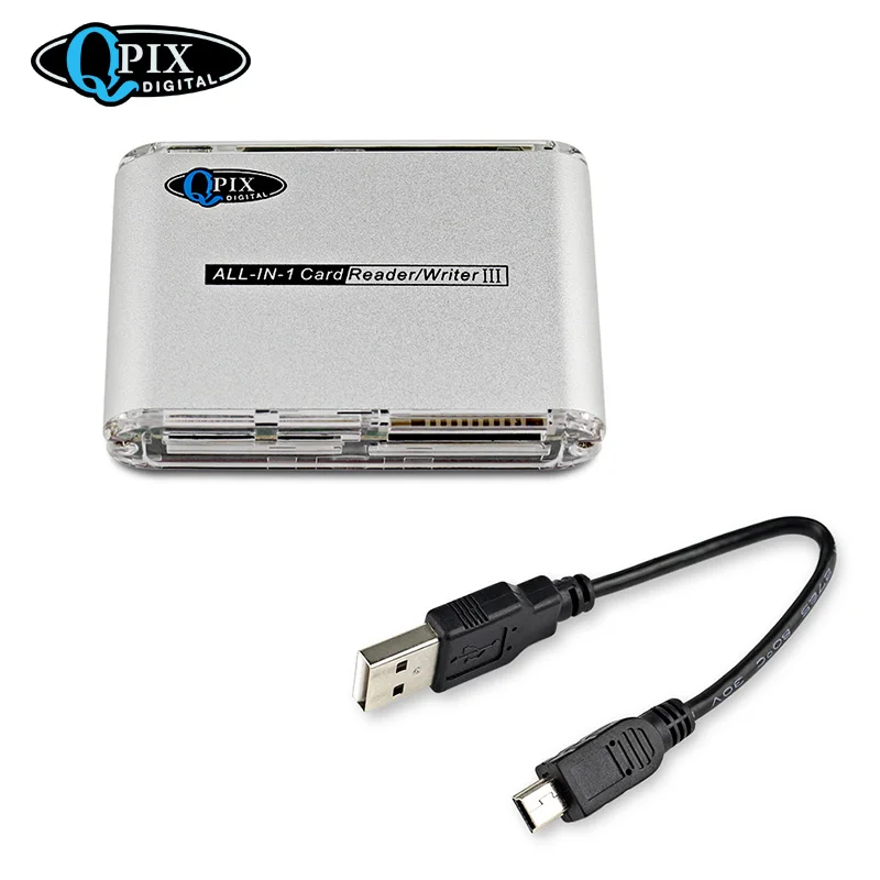 Qpix Digital Micro SD Card Adapter USB Card Reader