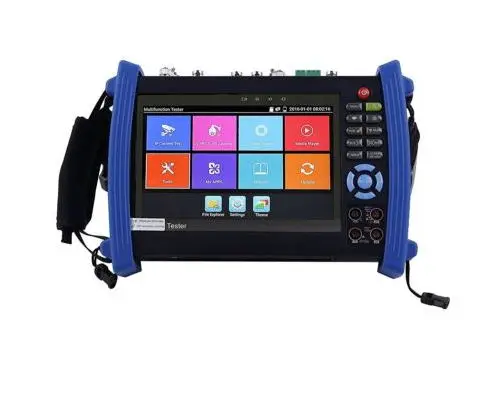 IPC8600 PLUS 7 Inch CCTV Tester Monitor H.265 4K IP Camera Tester support 5MP AHD 8MP TVI CVI 1080P HD SDI CVBS TDR Cable tracer