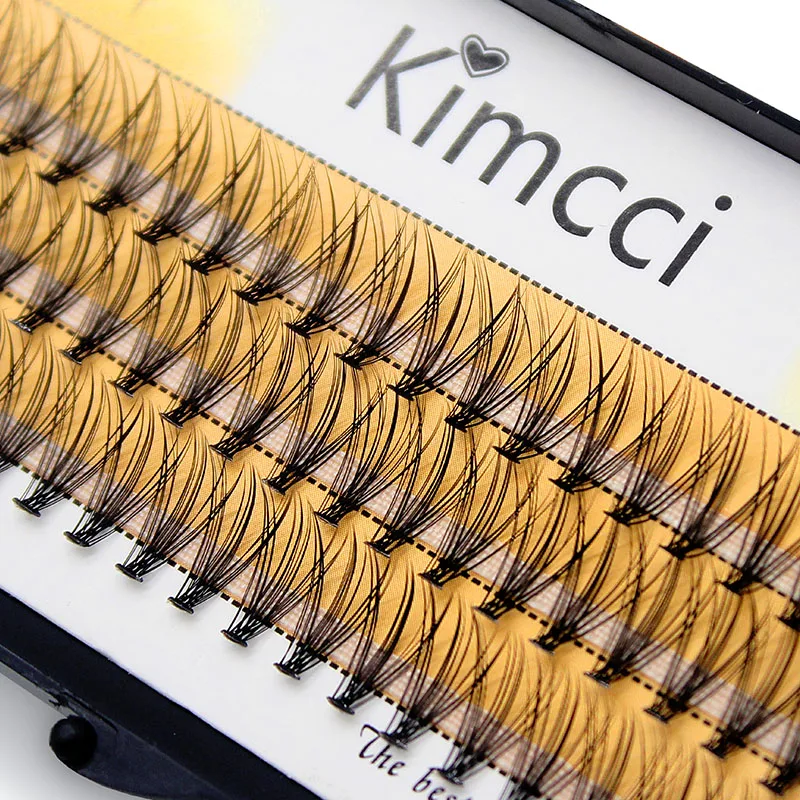 Kimcci 1Box Big Capacity 60Bundles 20D Eyelash Extension Russian Volume 3D Mink Eyelashes Individual Lashes Natural Makeup Cilia