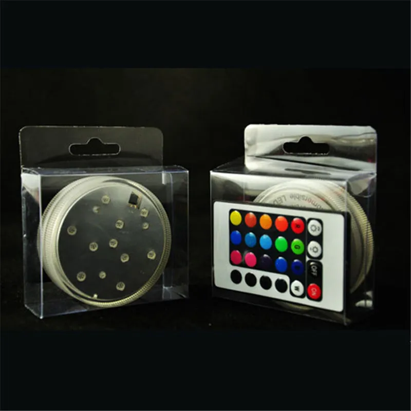 Super Quality!!! 24pcs/Lot RGB Color Changing Submersible Battery Mini LED Light Base For Inside Vase Paper Lantern Lighting