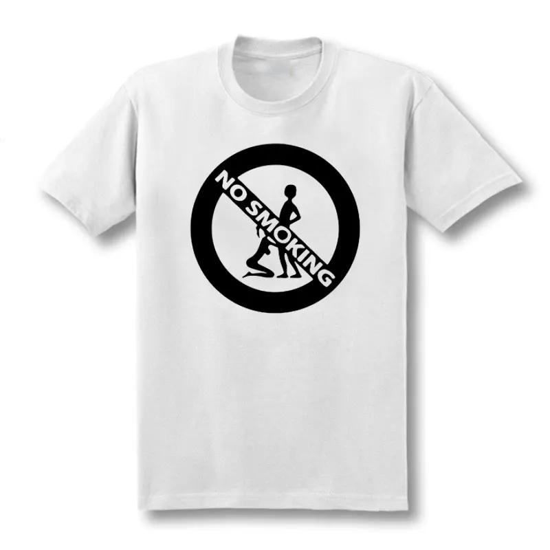 Girl And Boy No Smoking Sex Printed T Shirt For Men 2019 Summer Short Sleeve Casual Cotton O Neck Humor Joke Funny T-shirt