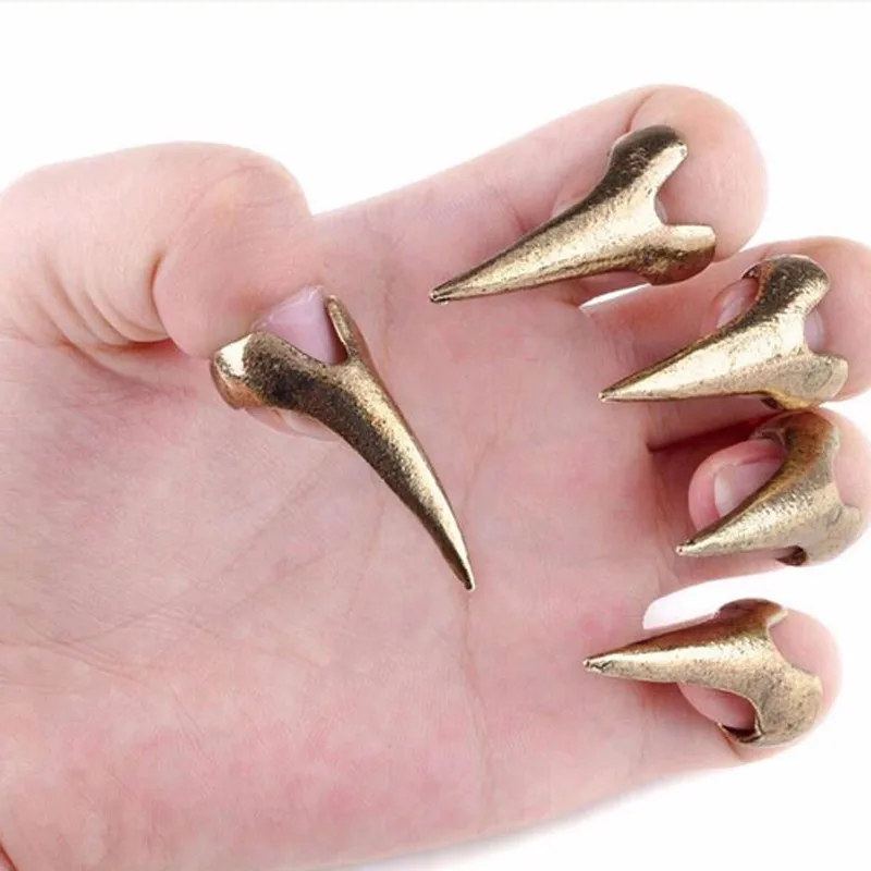 New Fashion Hyperbole Vintage Claw Nail Rings Men Women Jewelry Steampunk Bijoux Anel Anillos Party Ring Punk Style