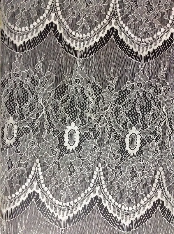 

150cm whide hot fashion horizontally slight elastic jacquard eyelash lace fabric, XERY0323F