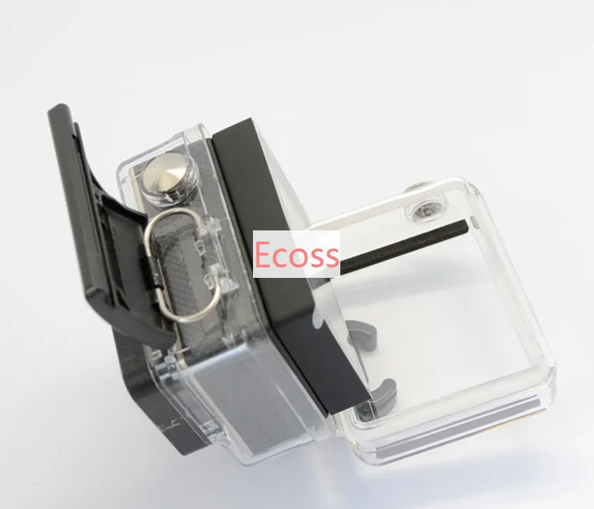 Gopro بطل 4 3 (زائد) الغطاء الخلفي للحالة الذهاب برو Bacpac LCD شاشة LCD لوحة مقاوم للماء غطاء ل Gopro Hero3 4 اكسسوارات