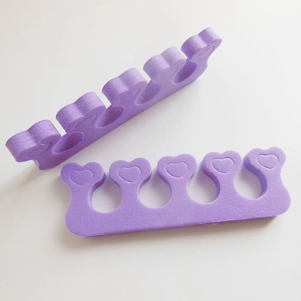 10 pcs/lot random colour  EVA toe separator  toe divider  nail care tool manicure