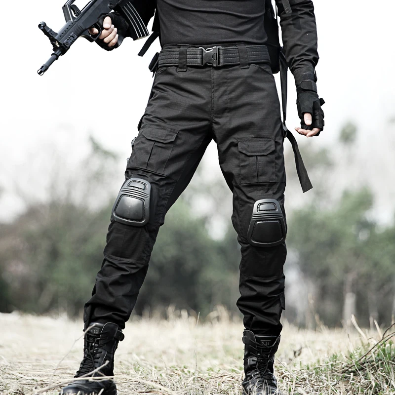 MEGE Rapid Assault multicam pants with knee pads, Camouflage tactical clothing, cargo combat trousers