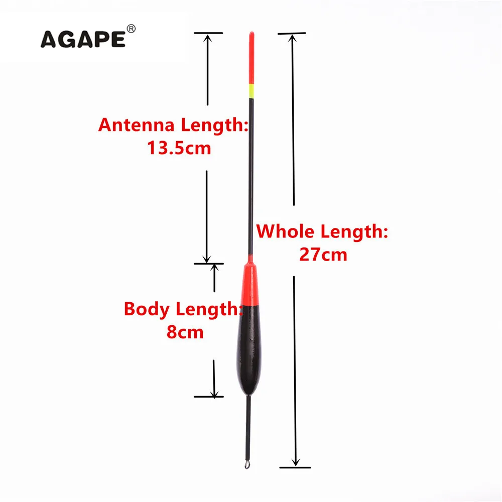 AGAPE 10pcs/lot Fishing Floats  Bouy Bobber Floats Flutuador For Fishing Long Tail 4g 27CM All Place 23203