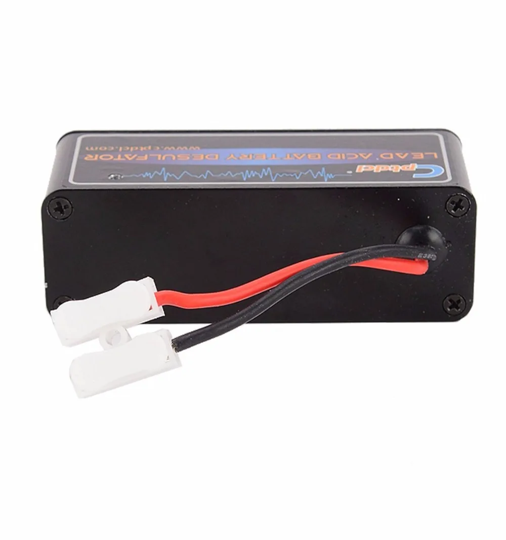 12 Volts Lead Acid Battery Desulfator Battery Maintainer for Cars, Motorcycles, ATV, Boat, RV, Black