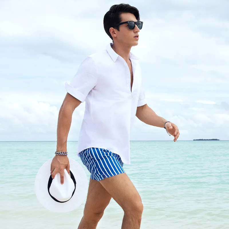 New Style S21 Men Stripe Shorts Summer Shorts Men Hot Fashion Beach Shorts Men Board Shorts Plus Szie S-XXXL