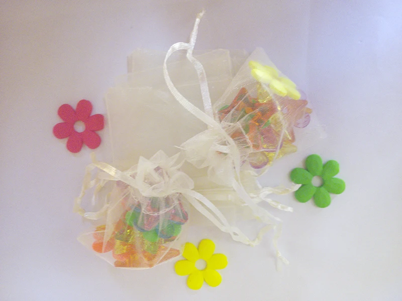 500pcs Organza Bag 11x16cm Drawstring Pouch Wedding/birthday/christmas Gift Bags For Jewelry Packaging Display Bags Storage Bag