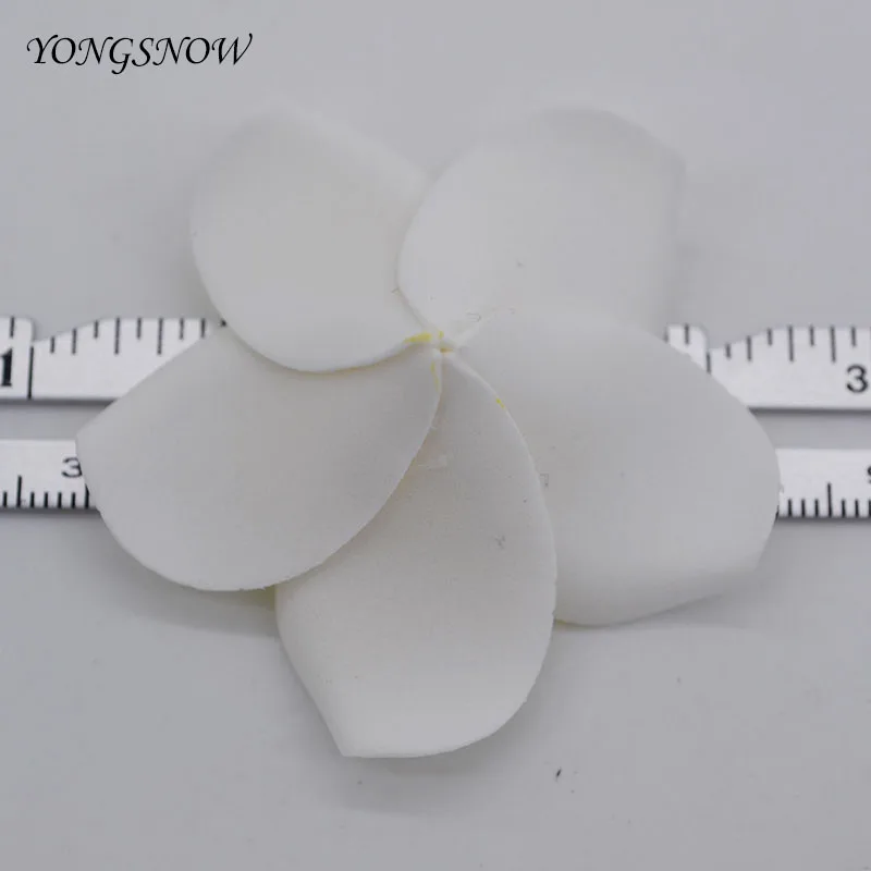 50Pcs/lot 5~7cm Plumeria PE Foam Frangipani Artificial Flower Home Garden Decorative Supplies Wedding Event Party Decoration