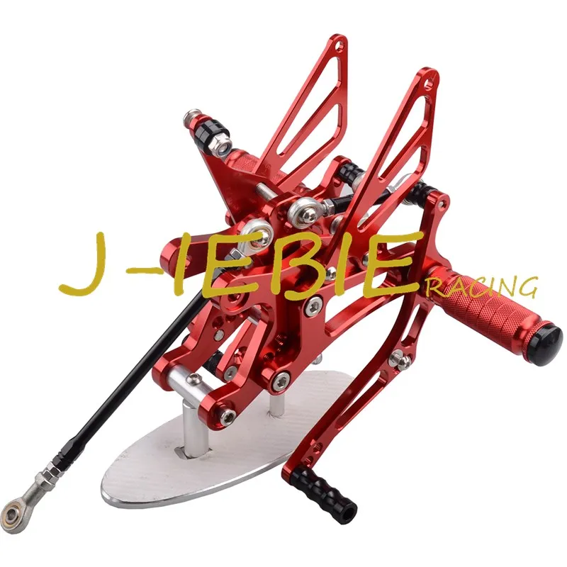 

CNC Racing Rearset Adjustable Rear Sets Foot pegs Fit For Yamaha YZF R1 2004 2005 2006 RED