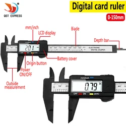 0-100mm 0-150mm Sattel 6 pollici LCD Elettronico Digitale Compasso EINE Nonio Micrometro Strumento di misura