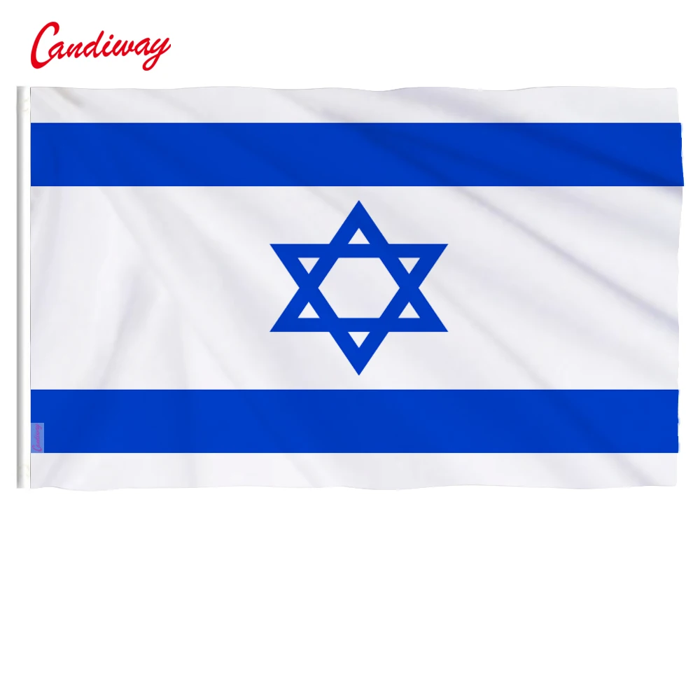 Israel Flag Polyester Flag Banner for Festival Home Decoration Super-Poly indoor Outdoor Israeli flag NN003