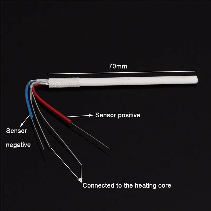 Ceramic Core Soldering Iron Station Replacement 50W 24V DC 4 PIN Heating Element Ceramic Heater for HAKKO 900M 900L 907 908