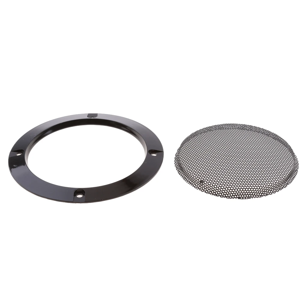 4 Inch Speaker Decorative Circle Cover Guard Protector with Protective Black Iron Grille Mesh