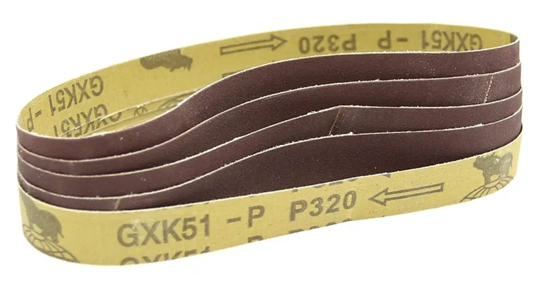 10 Stück 520 x 20 mm/330 x 10 mm/457 x 13 mm Schleifbänder für Mini-Luftbandschleifer – Detail 5