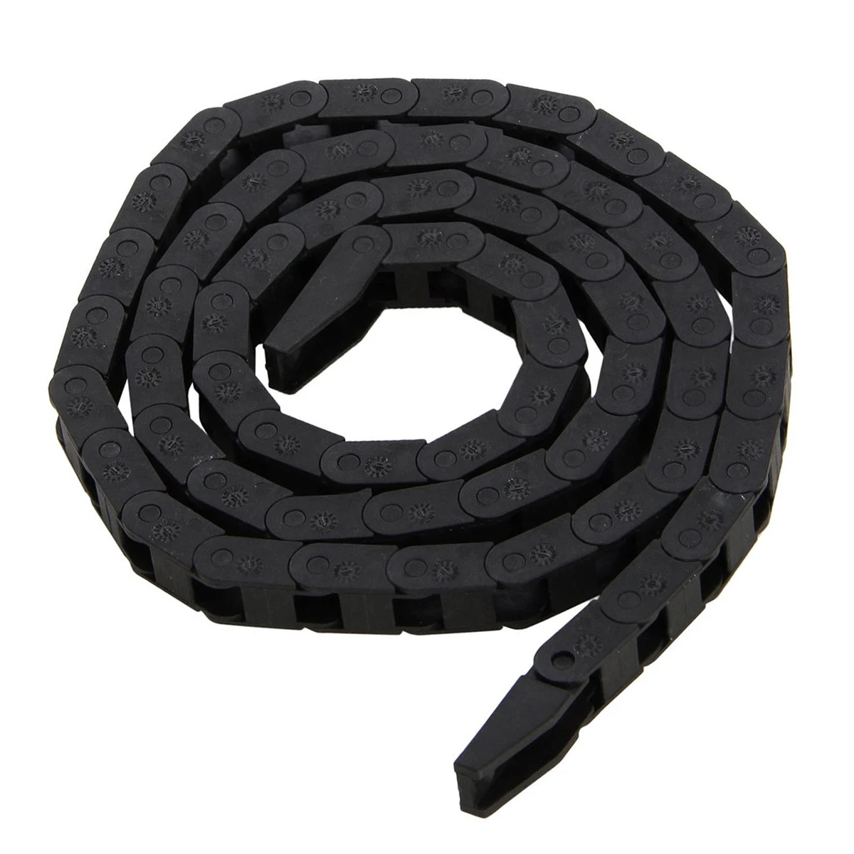 Black CNC Machine Tool 7*7mm  Plastic Nylon Cable Carrier Drag Chain Nested Wire Carriers Transmission Chains Towline