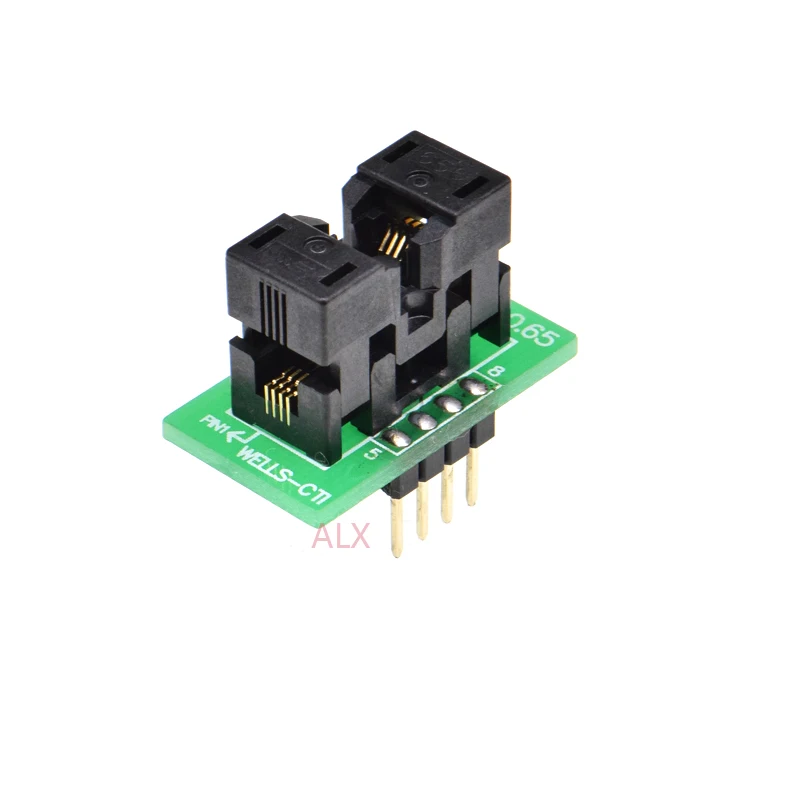 1PCS MSOP8 TO DIP8 programmer adapter socket MSOP TO DIP CONVERTER MCU test chip IC FOR 0.65MM PITCH