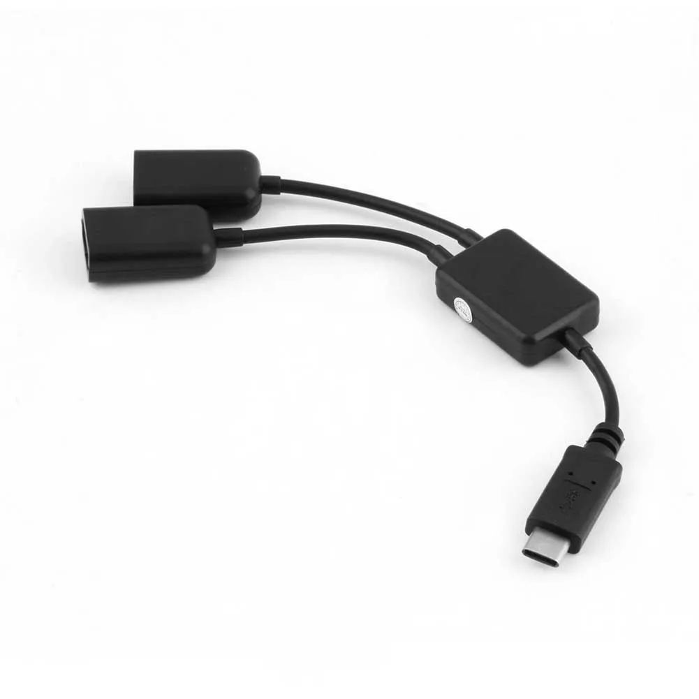 2 em 1 usb 3.1 tipo-c para usb 2.0 adaptador de cabo otg hub de carregamento de energia gdeals