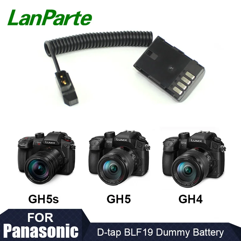 

Lanparte D-tap BLF19 Fixed Voltage Dummy Battery Pack for GH5s GH5 GH4 for Panasonic Camera