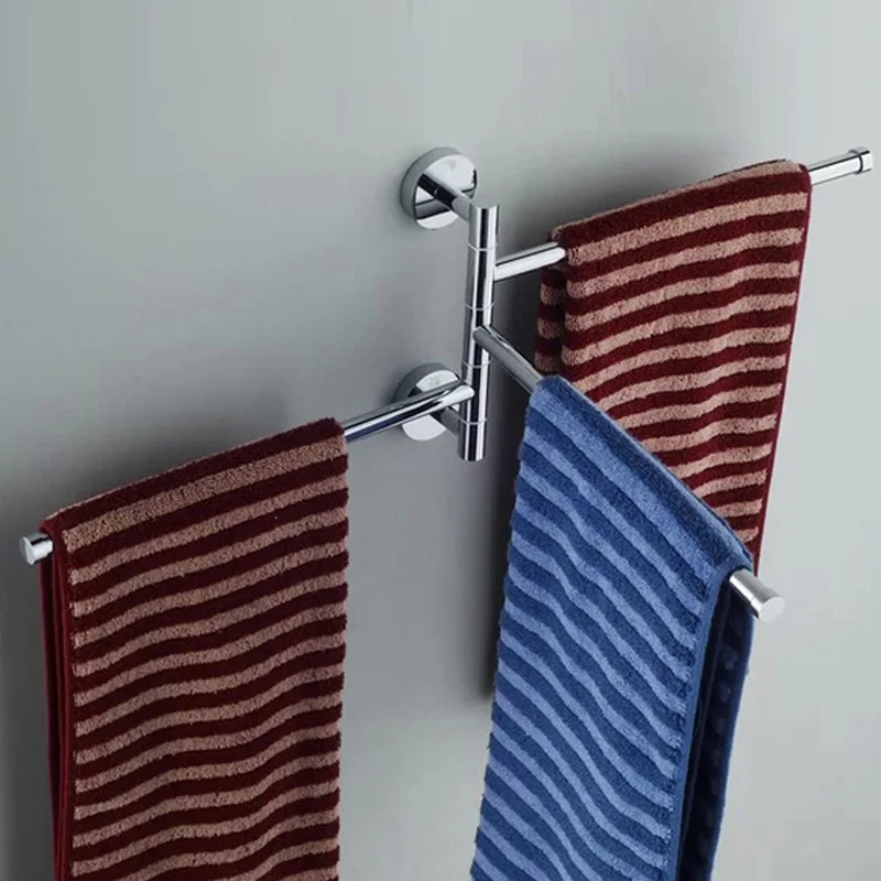 Freeshipping BAKALA Fashionable space aluminum 3 bars flexible 180 degree rotating moving Towel rack towel rail towel rod